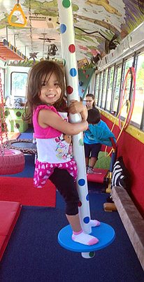 JungleBus Girl On Swing Pole